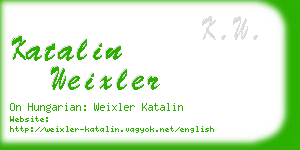 katalin weixler business card